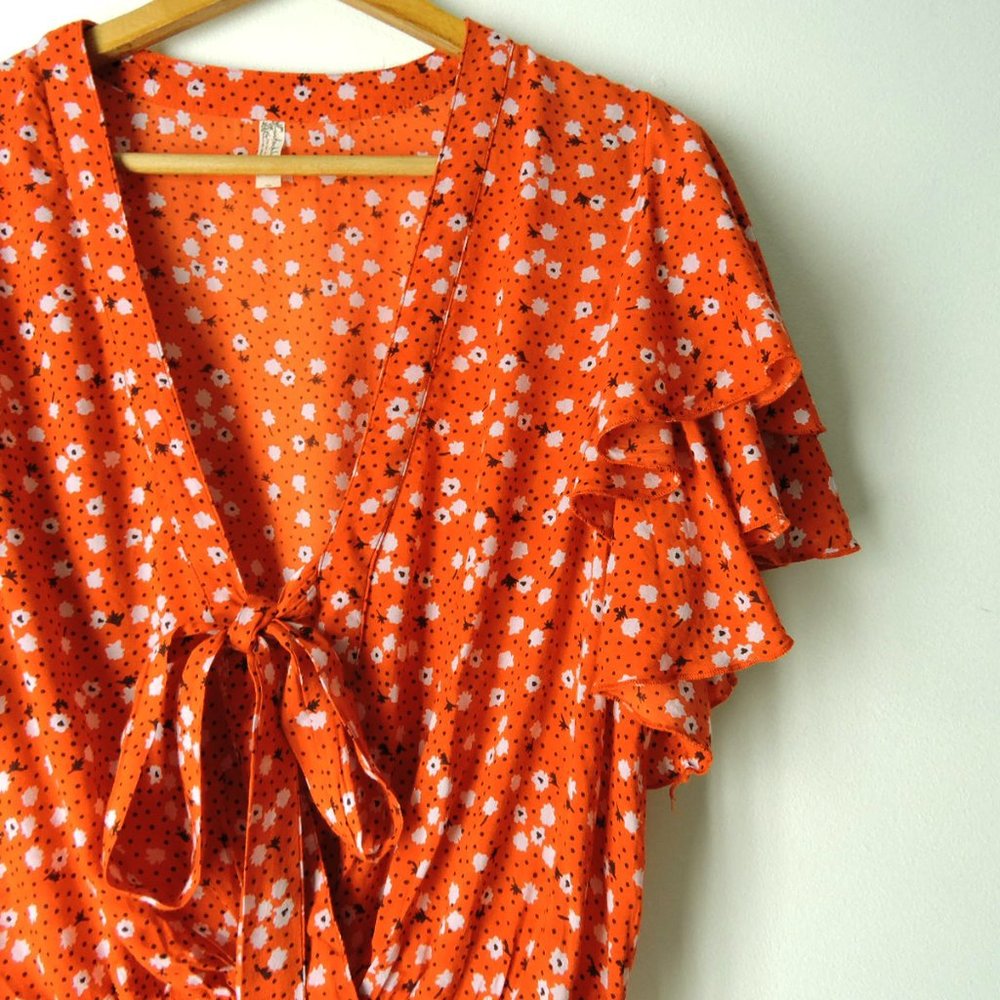 Free People Call Me Later Printed Bodysuit blouse - Picture 5 of 12